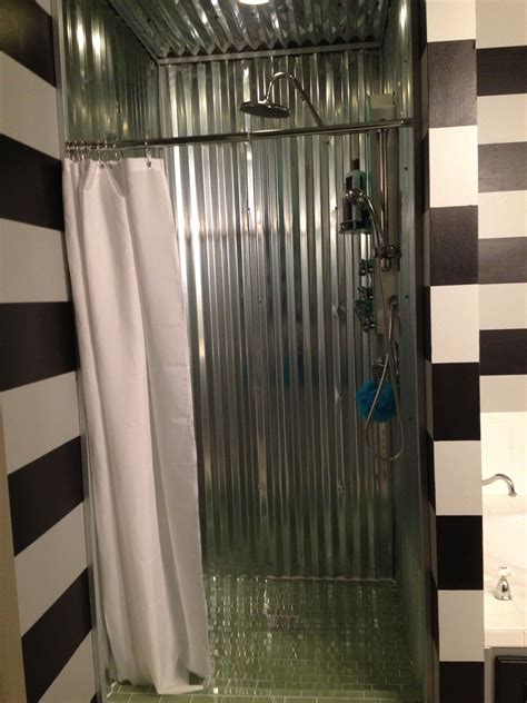 galvanized sheet metal for shower walls|corrugated metal outdoor shower walls.